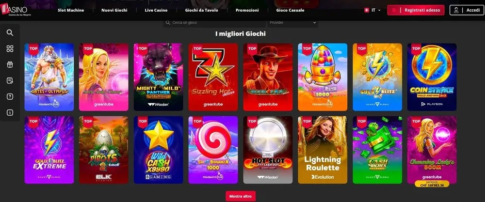 Pasino Casino oyunları